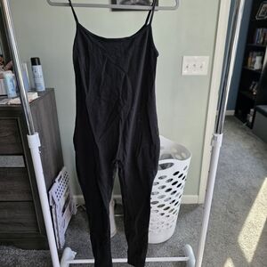 Forever 21 Black Spaghetti Strap Jumpsuit
